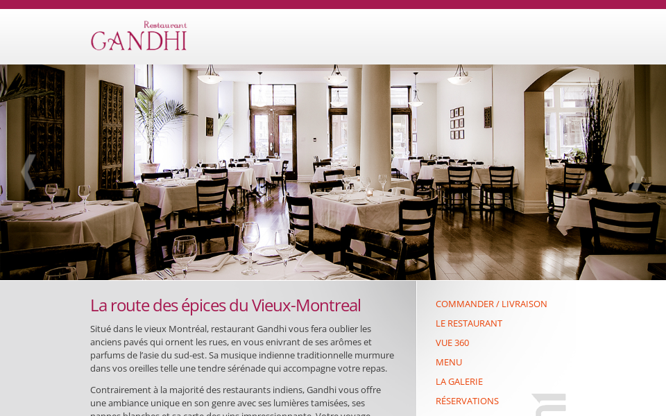 www.restaurantgandhi.com/ screen capture