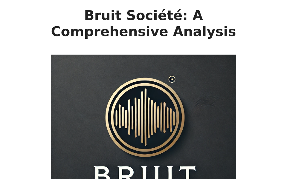 www.bruitsociete.ca/ screen capture