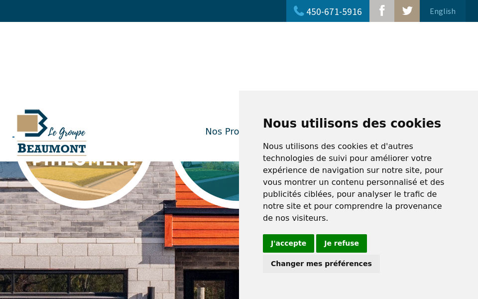 groupebeaumont.qc.ca/ screen capture