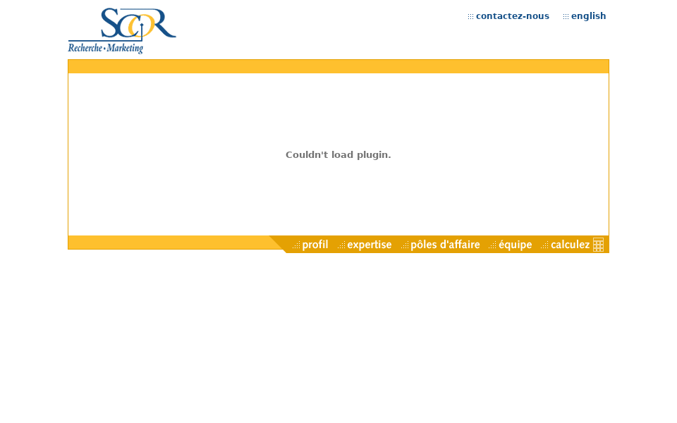 scor.qc.ca screen capture