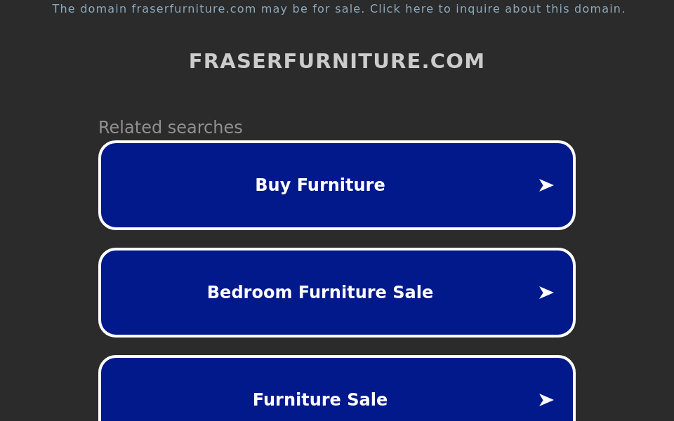 www.fraserfurniture.com/ screen capture