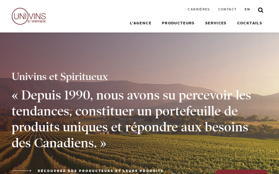 univins.ca/ screen capture