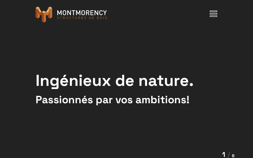 structuresdebois.com/ screen capture