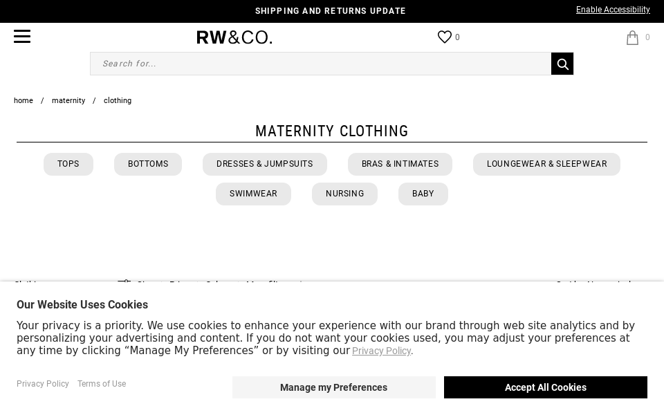 www.rw-co.com/en/maternity-clothing screen capture