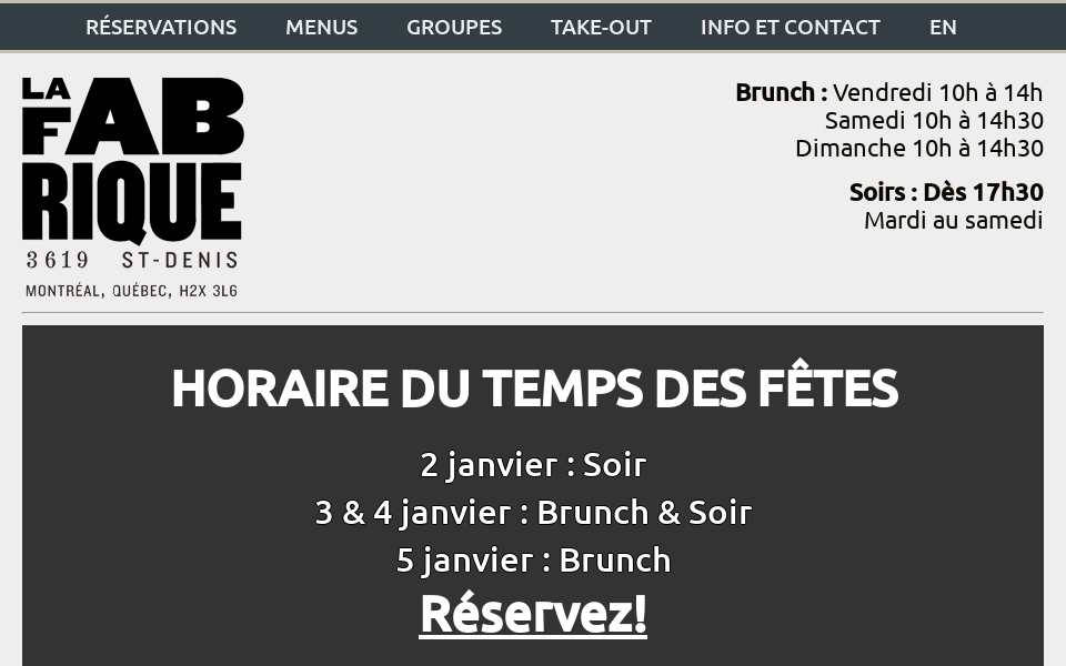 www.bistrotlafabrique.com/ screen capture