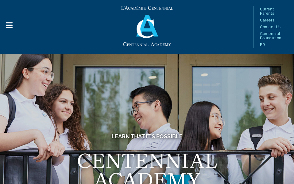 centennial.qc.ca/ screen capture