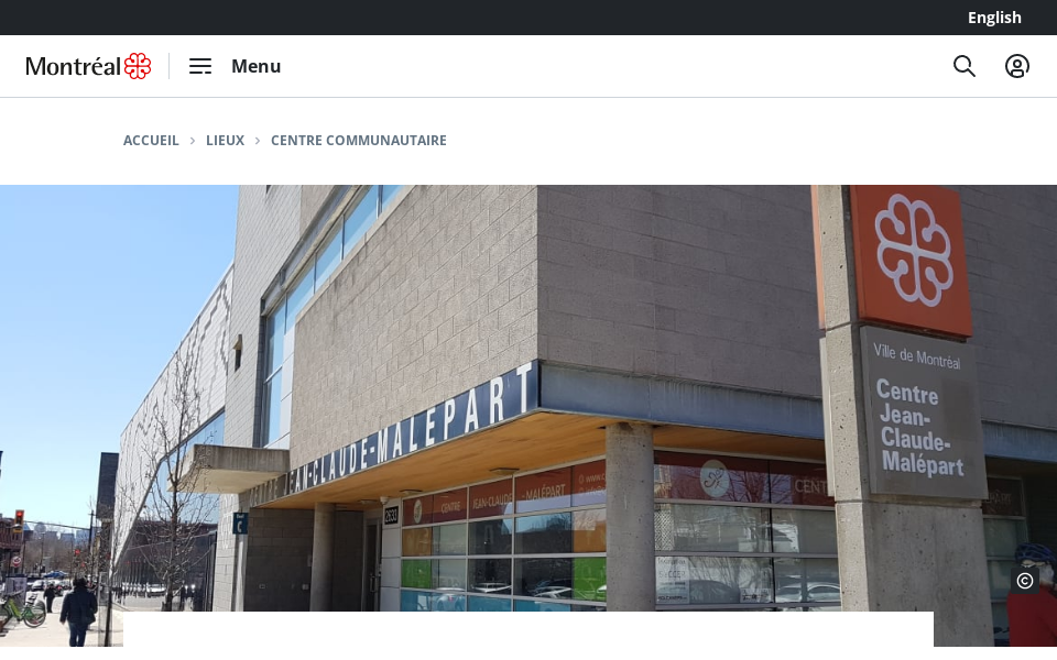 montreal.ca/lieux/centre-jean-claude-malepart screen capture