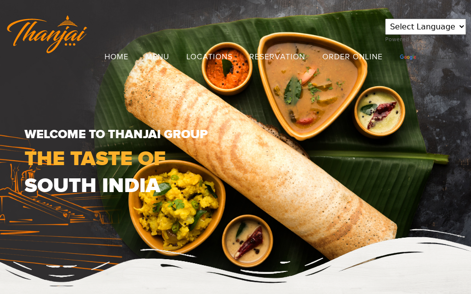 thanjairestaurant.com/ screen capture