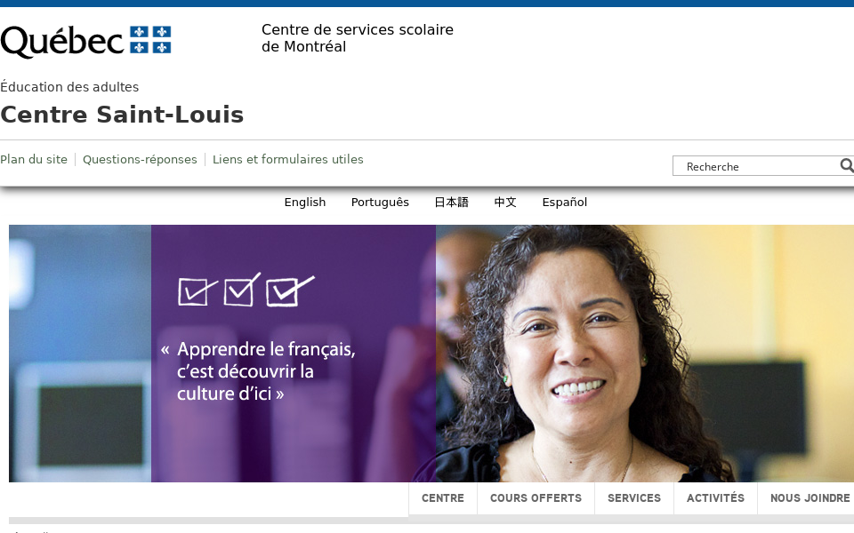 centre-st-louis.cssdm.gouv.qc.ca/ screen capture