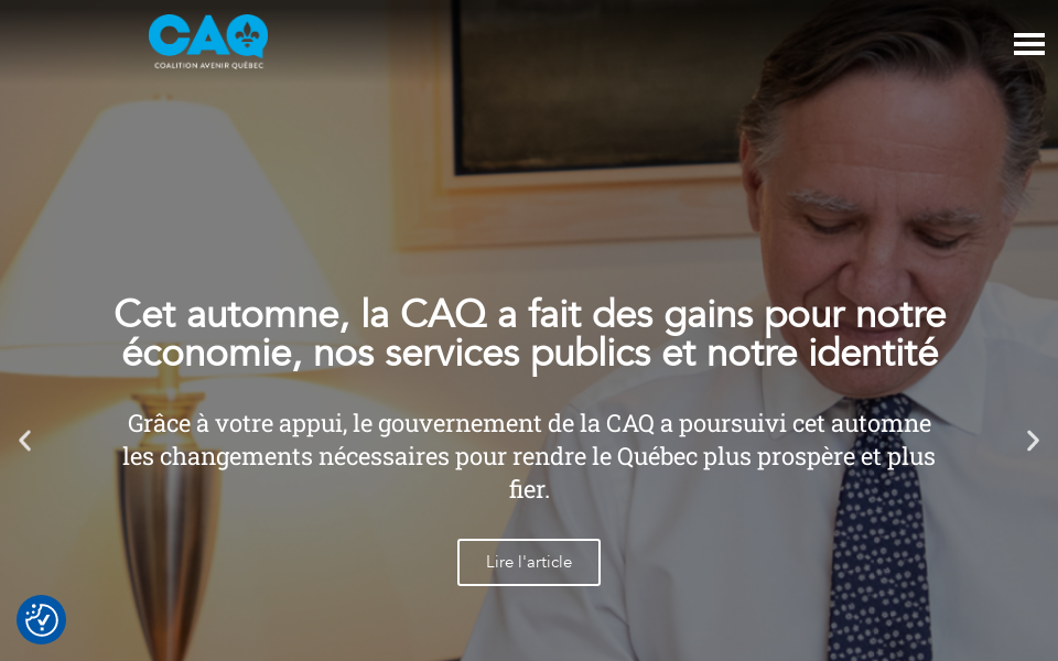 coalitionavenirquebec.org/ screen capture