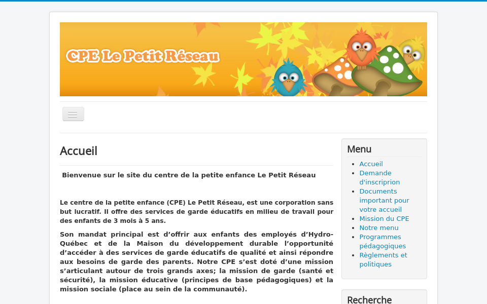 lepetitreseau.com/ screen capture