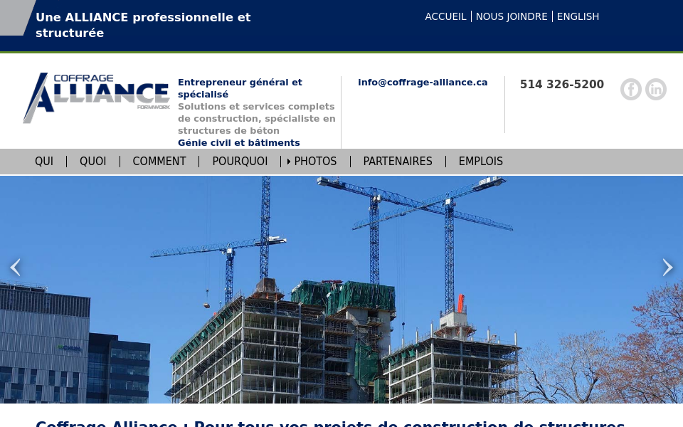 www.coffrage-alliance.ca/index.php screen capture