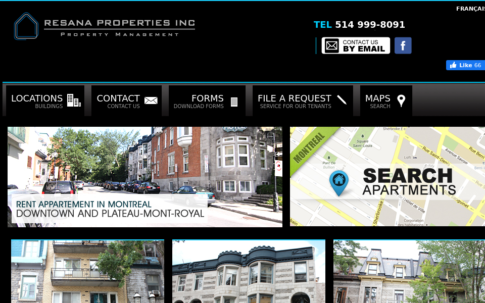 resanaproperties.com/ screen capture