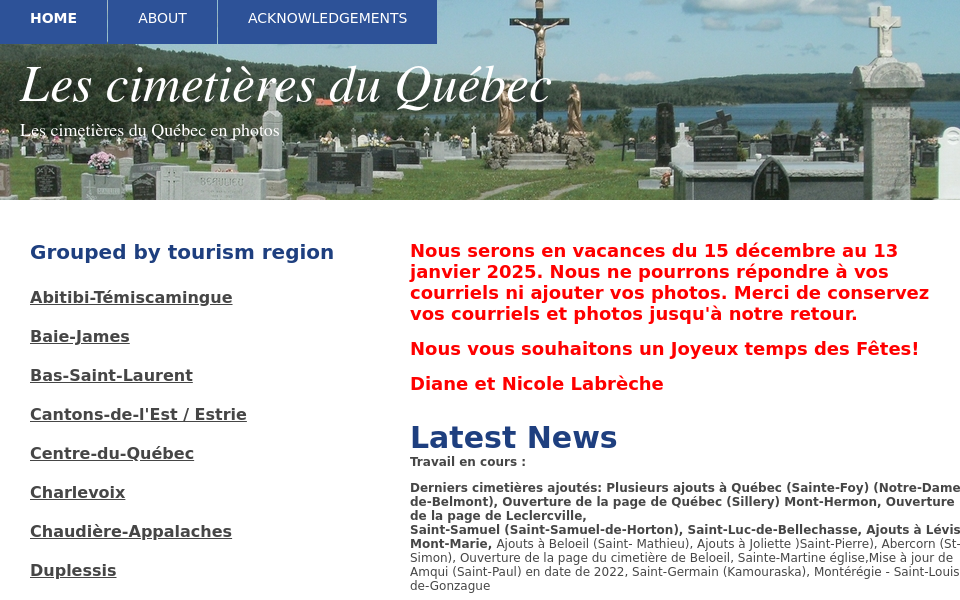 www.cimetieresduquebec.ca/ screen capture