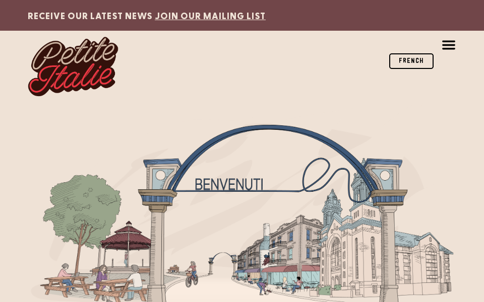 www.petiteitalie.com/ screen capture