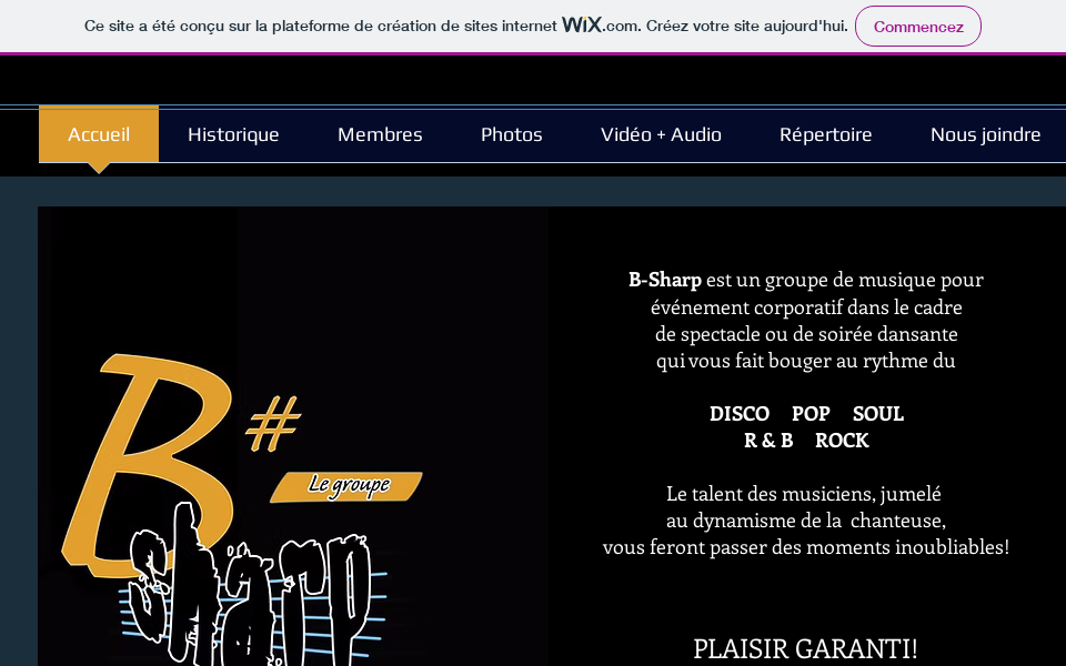 b-shar3.wixsite.com/b-sharp-le-groupe screen capture