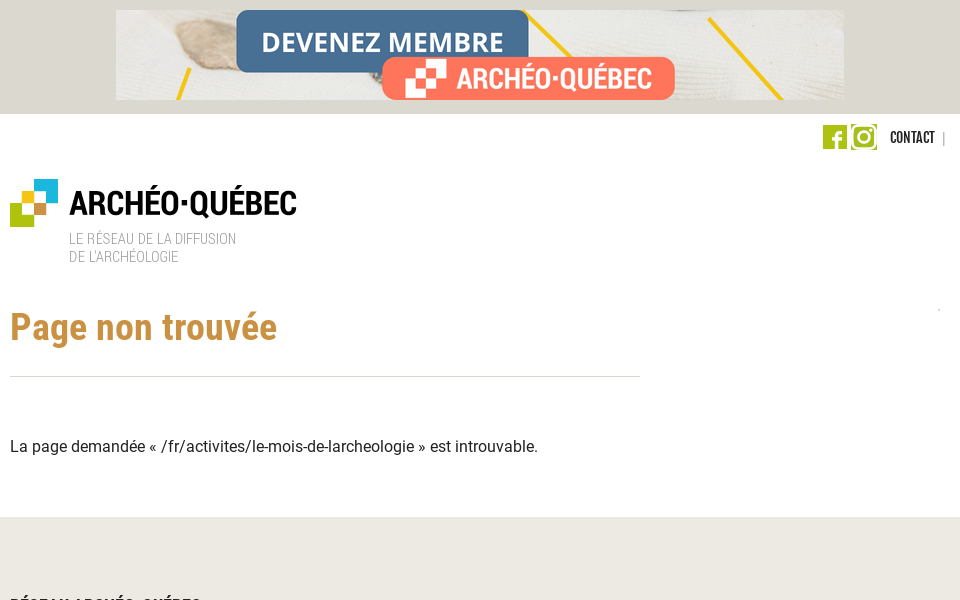 twitter.com/archeoquebec screen capture