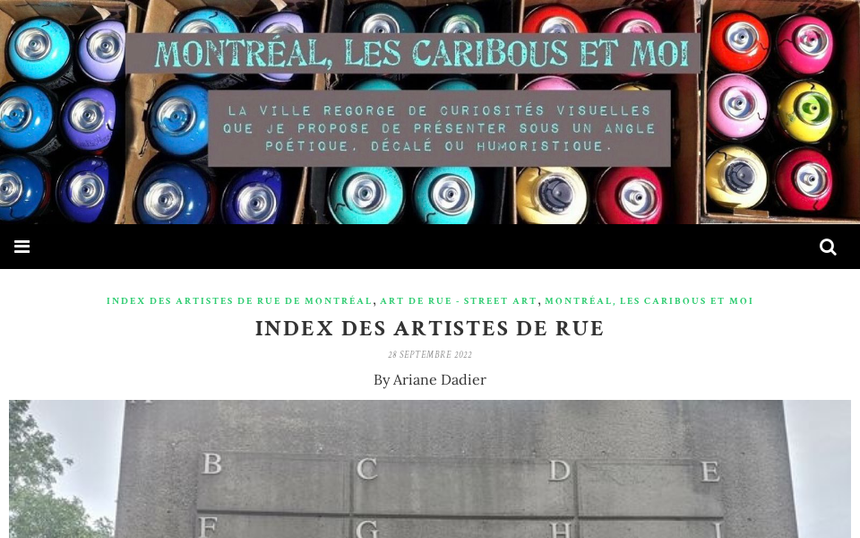 montreallescaribousetmoi.com/ screen capture