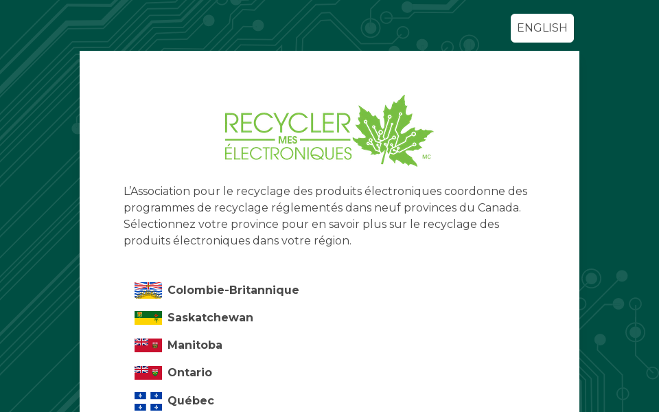 recyclermeselectroniques.ca/ screen capture