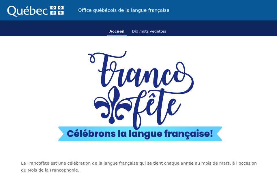 www.francofete.qc.ca/ screen capture