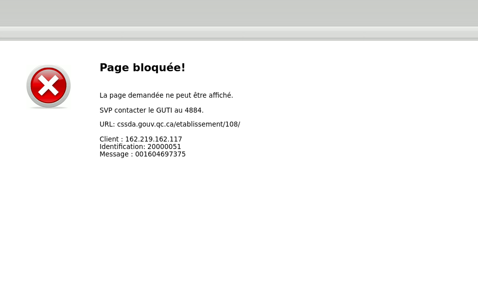 cssda.gouv.qc.ca/etablissement/108/ screen capture