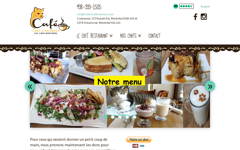 cafechatlheureux.com/ screen capture