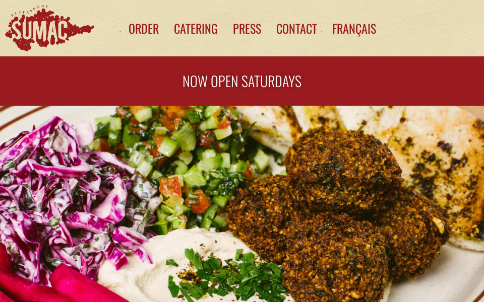 www.sumacrestaurant.com/ screen capture