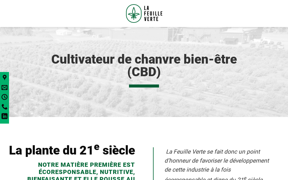 lafeuilleverte.ca/ screen capture