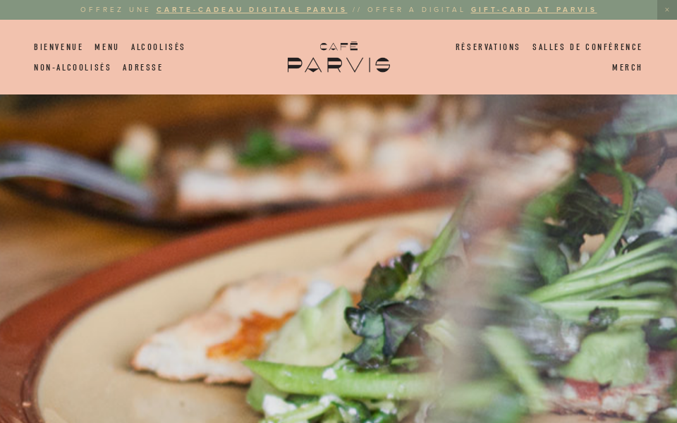 www.cafeparvis.com/ screen capture