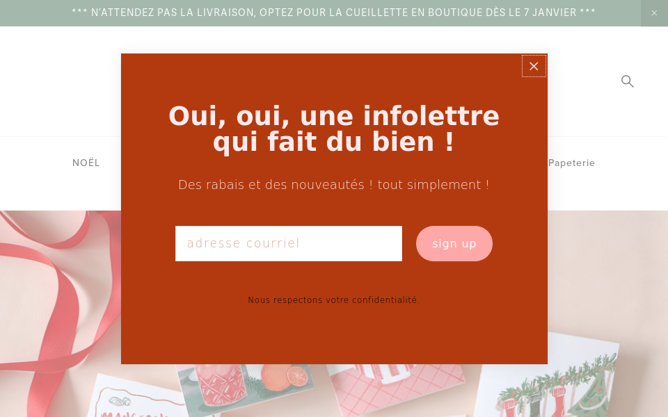 boucleetpapier.com/ screen capture