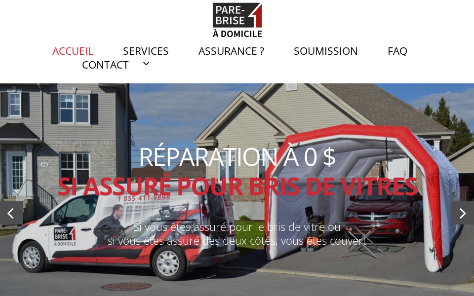 parebriseadomicile.com/ screen capture