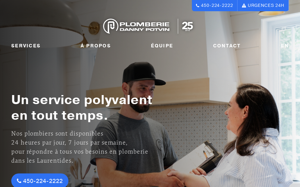 plomberiedannypotvin.com/ screen capture