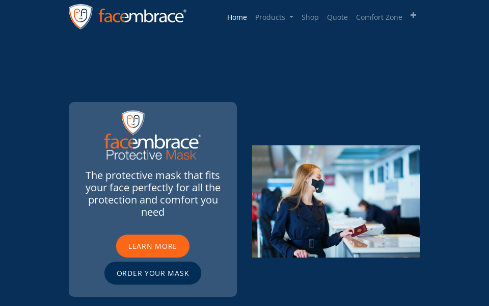 www.facembrace.com screen capture