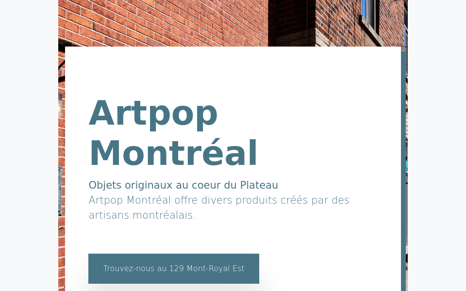 artpopmontreal.com/ screen capture