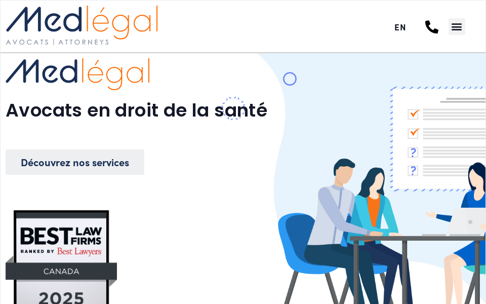 medlegal.ca/ screen capture