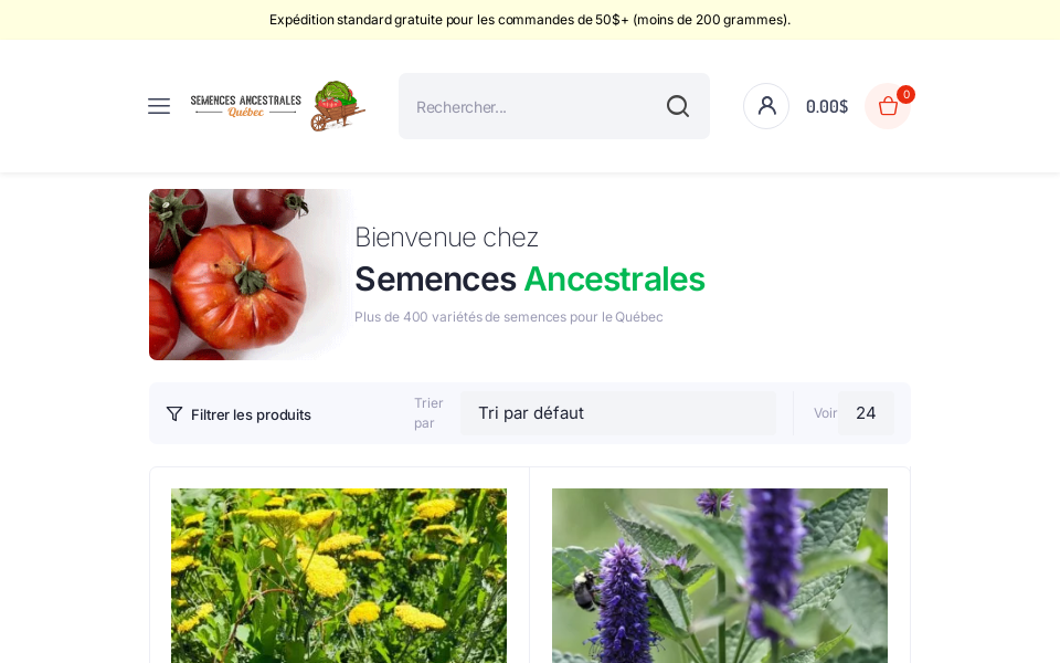 semencesancestrales.com screen capture