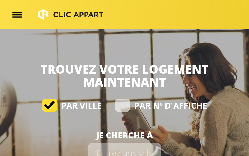 clicappart.ca/ screen capture