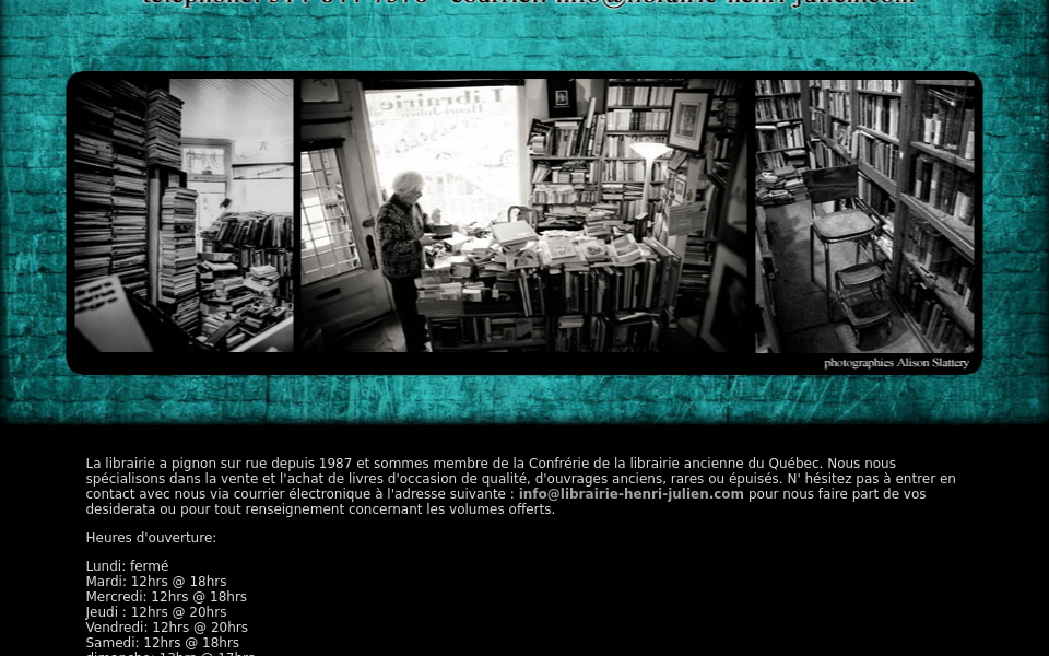 www.librairie-henri-julien.com/ screen capture