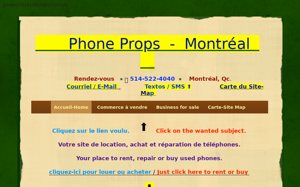phoneprops-montreal.com/ screen capture