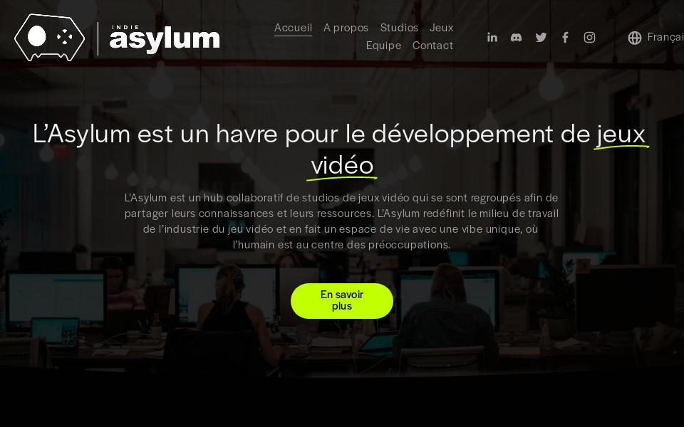 indieasylum.com/ screen capture