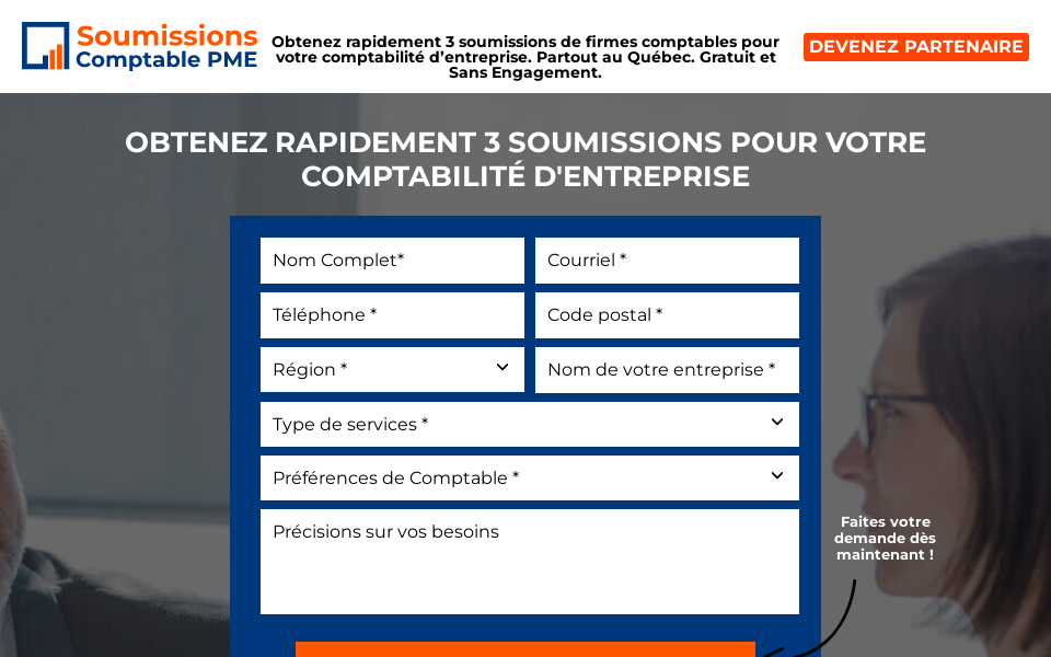 soumissionscomptablepme.ca/ screen capture