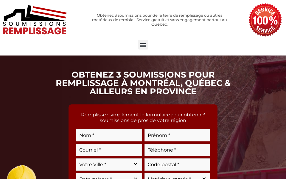 soumissionsremplissage.ca screen capture