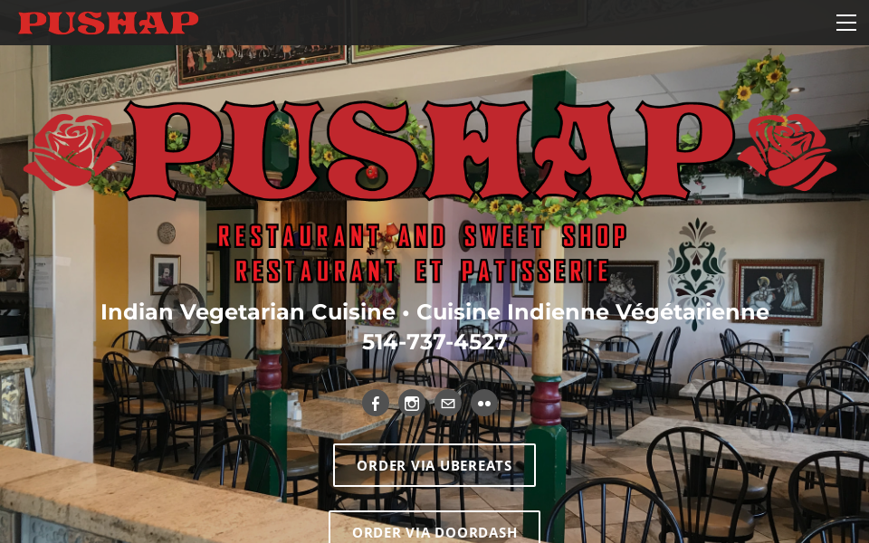 www.pushaprestaurant.ca/ screen capture
