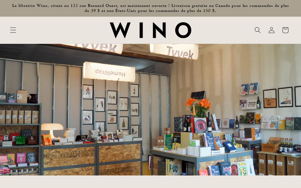 librairiewinobooks.com/ screen capture