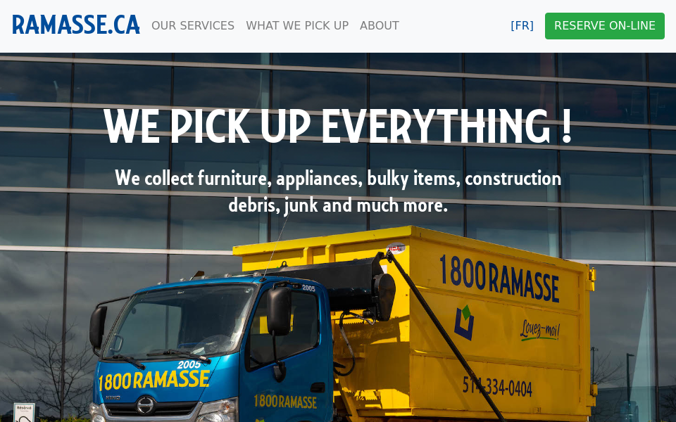 ramasse.ca/ screen capture