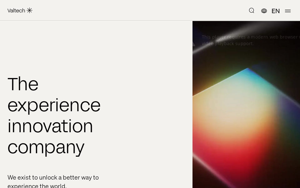 www.valtech.com/ screen capture