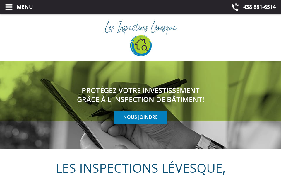 www.lesinspectionslevesque.com/ screen capture