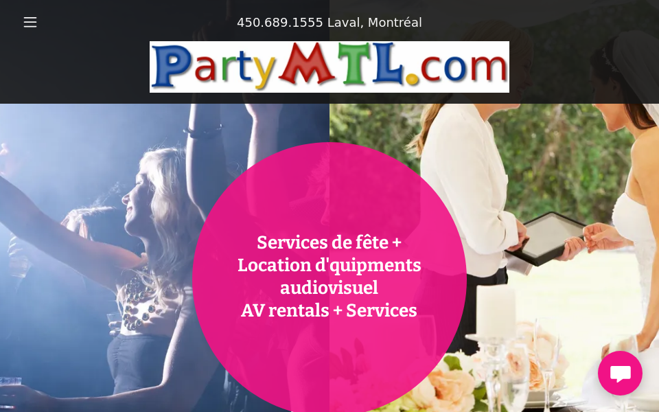 partymtl.com/ screen capture