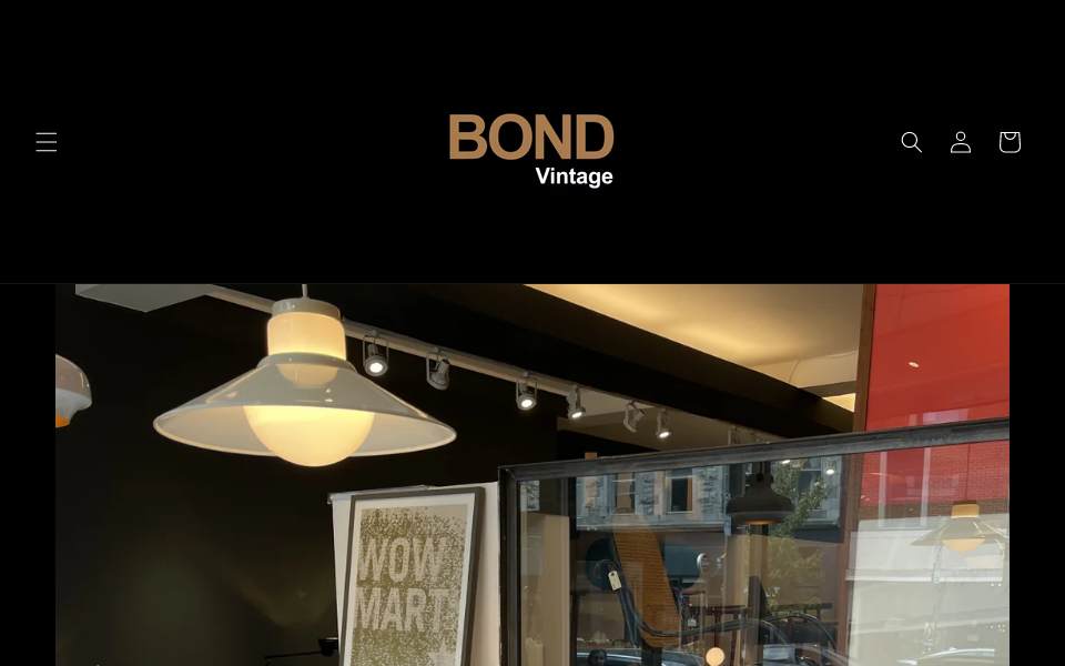 bondvintage.com/ screen capture