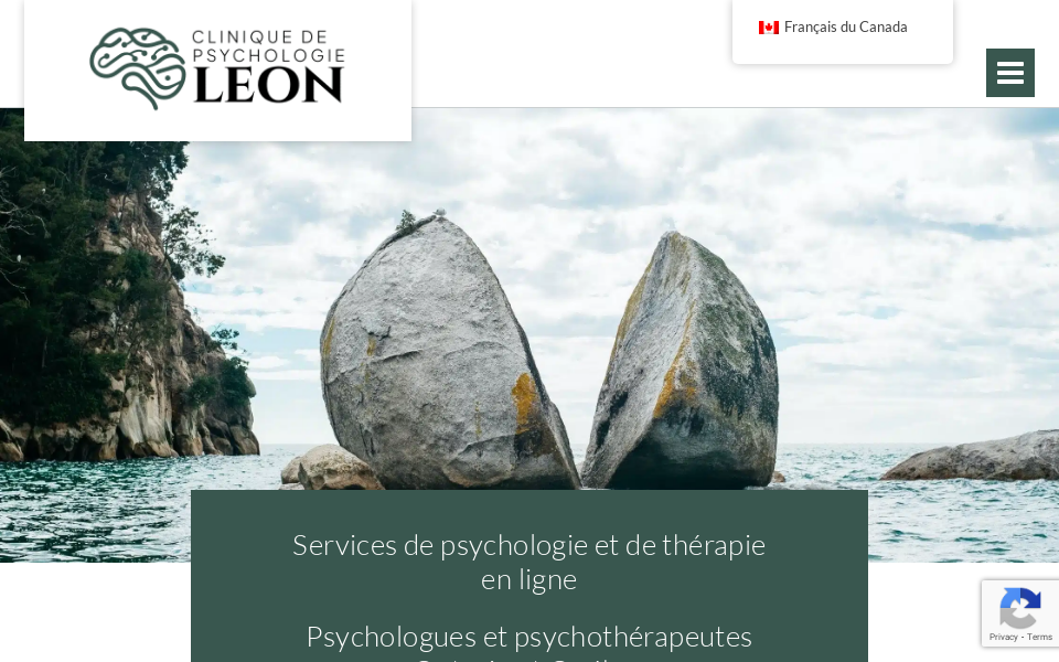 leonpsychology.ca/fr/ screen capture